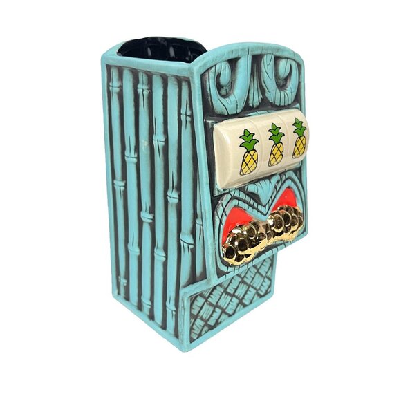 High Roller Tiki Lounge Slots-O-Fun Mug Tank 1st Ed 2021 Solvang Pineapple Farm - Picture 6 of 8